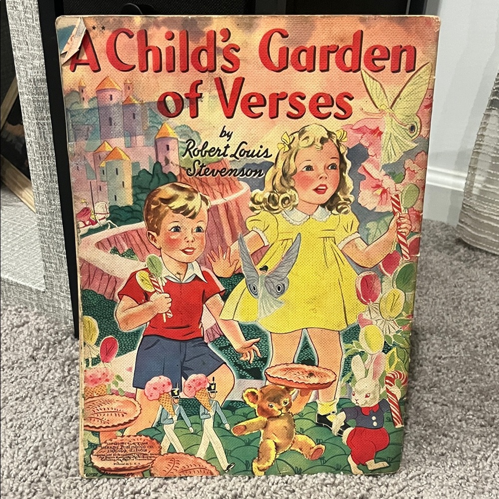 1941 Merrill Publishing Child's Garden of Verses Book by Robert Louis Stevenson - Picture 11 of 14